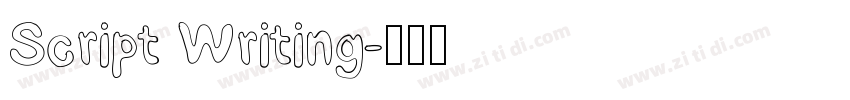 Script Writing字体转换